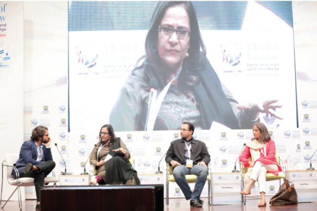 panellists express views at the beaconhouse school of tomorrow event photo express panellists express views at the beaconhouse school of tomorrow event photo express
