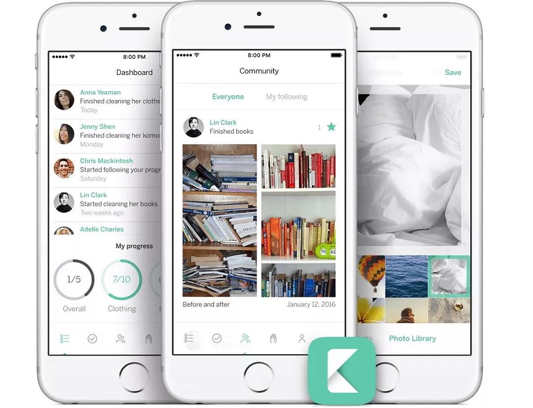 the konmari app gives out organizing tips and provides a platform for users to socialise photo konmari the konmari app gives out organizing tips and provides a platform for users to socialise photo konmari