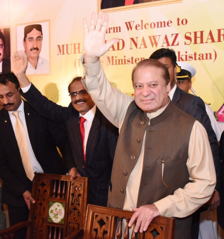 prime minister nawaz sharif attends a holi event in karachi on tuesday photo pid prime minister nawaz sharif attends a holi event in karachi on tuesday photo pid