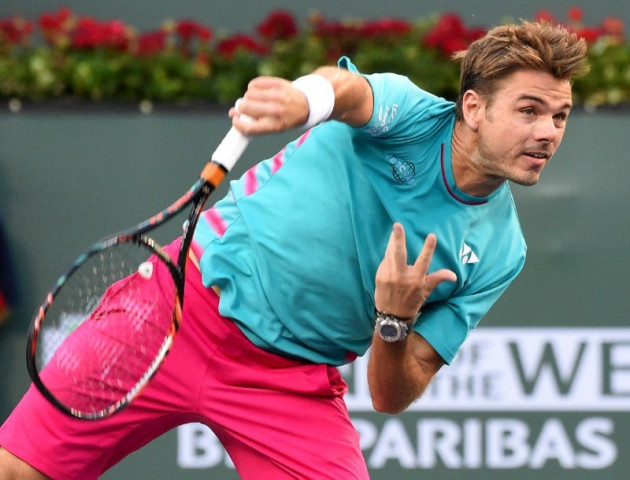 stan wawrinka sui in action during match against philipp kohlschreiber in the third round of the bnp paribas open at the indian wells tennis garden photo reuters stan wawrinka sui in action during match against philipp kohlschreiber in the third round of the bnp paribas open at the indian wells tennis garden photo reuters