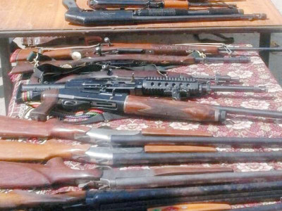 weapons recovered six detained during search operation weapons recovered six detained during search operation