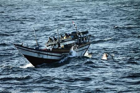 the pirates seized the comoros flagged aris 13 tanker on monday the first such hijacking in the region since 2012 photo reuters