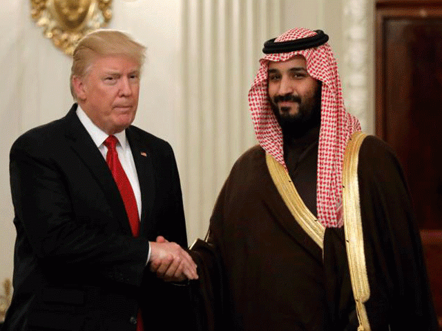 us president donald trump and saudi deputy crown prince and minister of defence mohammed bin salman meet at the white house in washington us march 14 2017 photo reuters us president donald trump and saudi deputy crown prince and minister of defence mohammed bin salman meet at the white house in washington us march 14 2017 photo reuters