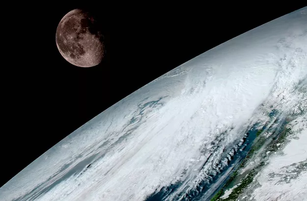 goes 16 captured this view of the moon as it looked across the surface of the earth on january 15 like earlier goes satellites goes 16 will use the moon for calibration photo noaa nasa