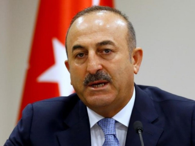 turkey 039 s foreign minister mevlut cavusoglu addresses the media in ankara turkey photo reuters