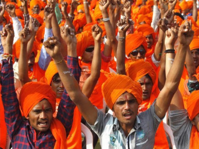 posters asking muslims to leave immediately crop up in indian village