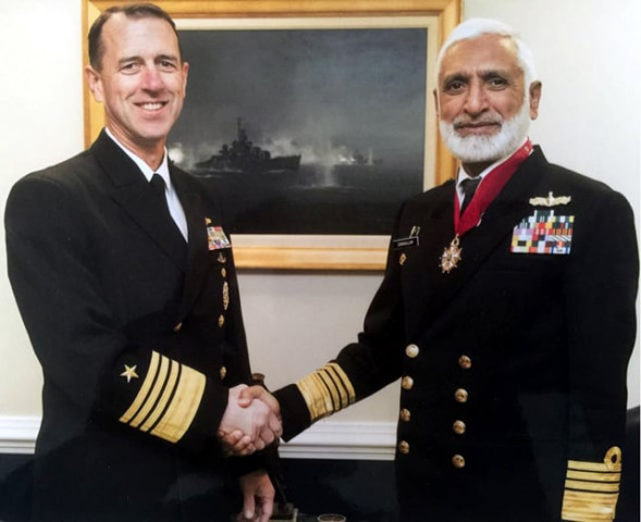 chief of the naval staff admiral muhammad zakaullah during meeting with us chief of naval operations admiral john richardson photo pr chief of the naval staff admiral muhammad zakaullah during meeting with us chief of naval operations admiral john richardson photo pr