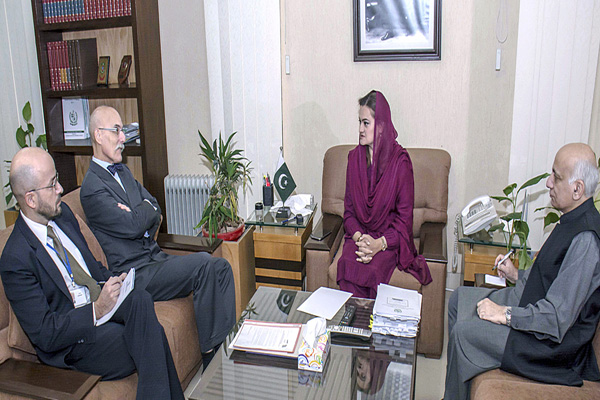 jean francois cautain ambassador of the european union to pakistan called on ms marriyum aurangzeb minister of state for ib amp nh photo app