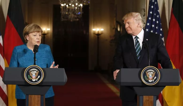 germany 039 s chancellor angela merkel speaks as u s president donald trump looks on during their joint news conference in the east room of the white house in washington u s march 17 2017 photo reuters germany 039 s chancellor angela merkel speaks as u s president donald trump looks on during their joint news conference in the east room of the white house in washington u s march 17 2017 photo reuters
