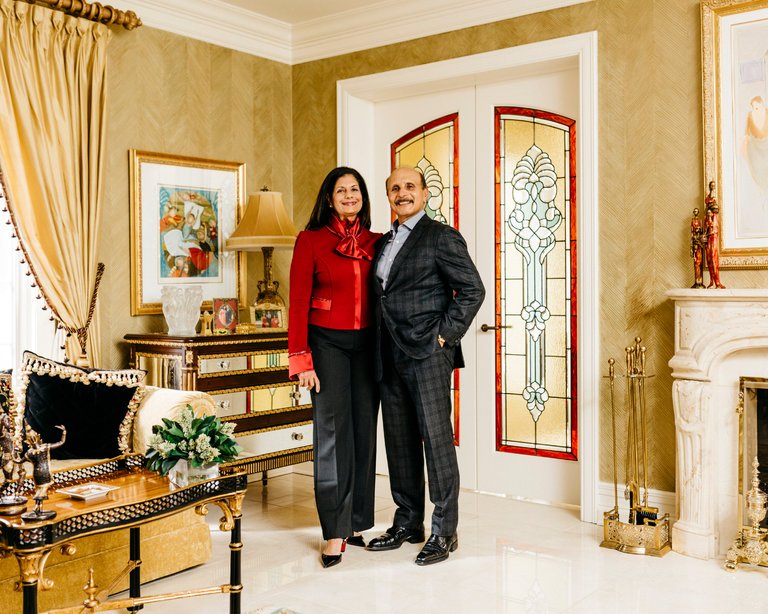 rafat and zoreen ansari at home in granger ind photo courtesy nyt
