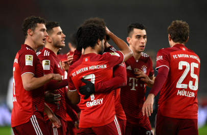 gnabry hat trick sees bayern go nine points clear