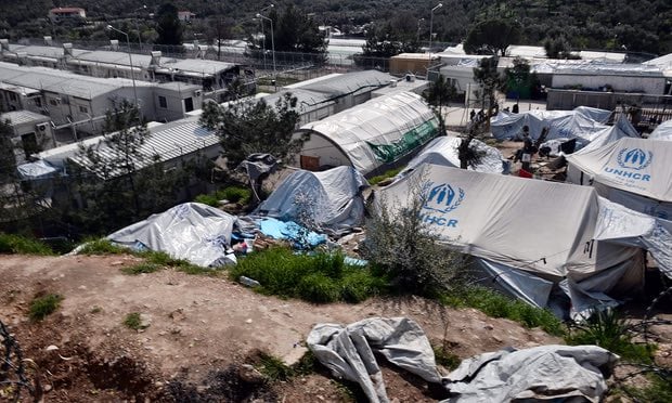 moria camp on lesbos ngos say the eu deal stemming migrant flows has prolonged suffering photo afp