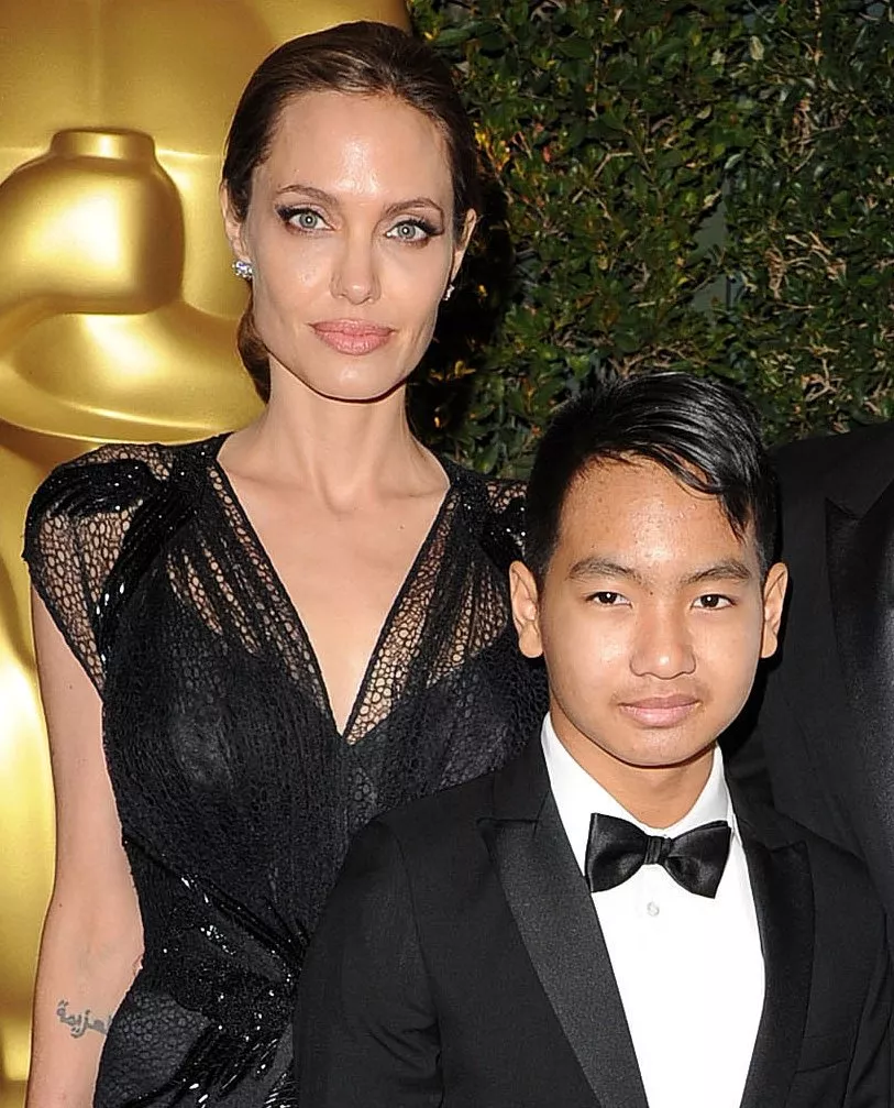 angelina jolie with son maddox photo file angelina jolie with son maddox photo file