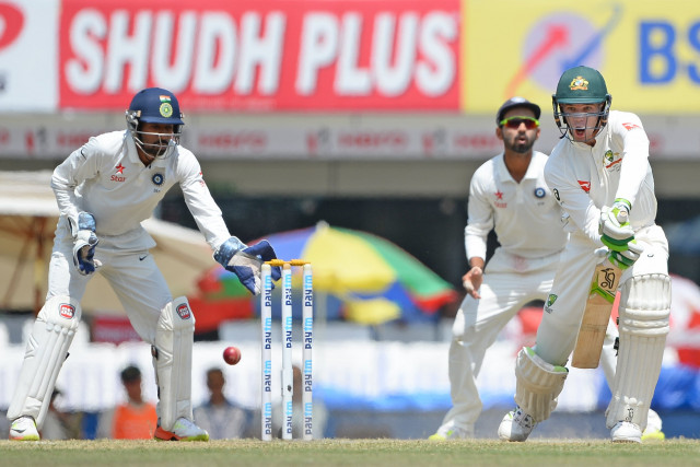 the tourists eventually reached 204 6 at stumps on the fifth and final day photo afp the tourists eventually reached 204 6 at stumps on the fifth and final day photo afp