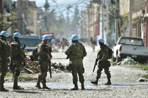 un chief proposes shutting down haiti peacekeeping mission photo afp