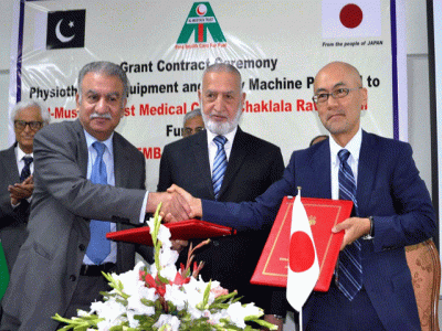 medical equipment japan provides rs8 7m for health facilities in chaklala