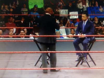 go nawaz go sign pops up at wwe raw go nawaz go sign pops up at wwe raw