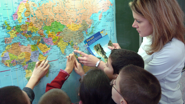public schools in boston introduce a more accurate world map