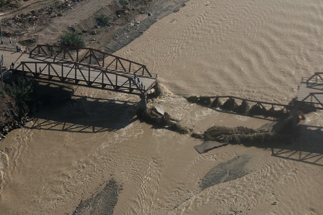 aerial view of the flood photo reuters