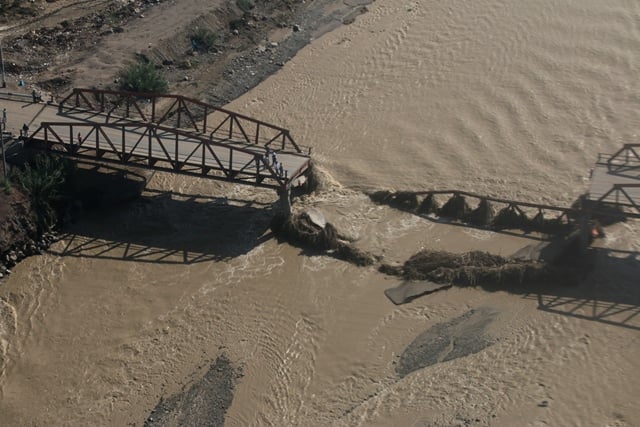 aerial view of the flood photo reuters