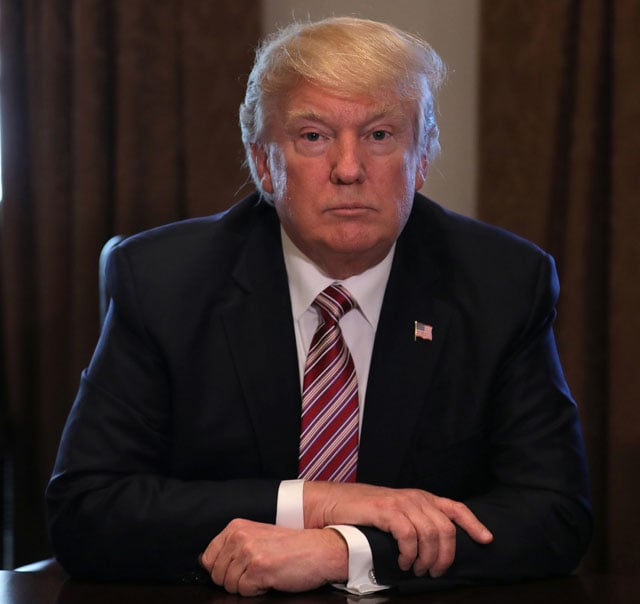 us president donald trump attends a meeting with the congressional black caucus executive committee at the white house in washington dc us march 22 2017 photo reuters