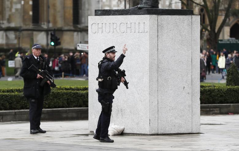 armed police respond outside parliament during an incident on westminster bridge photo reuters