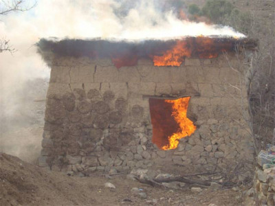 ttp militant s house set ablaze ttp militant s house set ablaze
