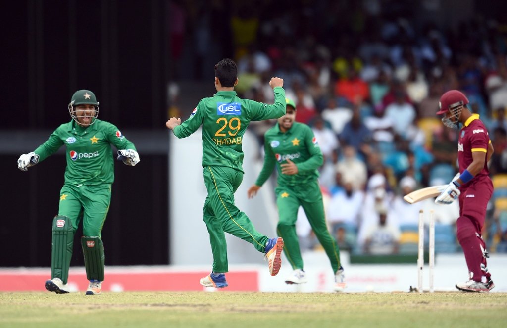 shadab took 3 7 in his four overs in the first t20i photo afp