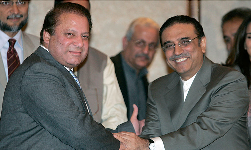 prime minister nawaz sharif and former president asif ali zardari photo afp