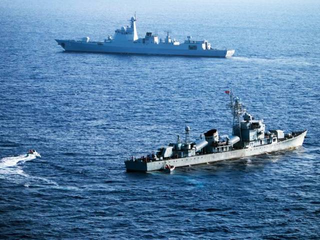 this file photo taken on may 5 2016 shows crew members of china 039 s south sea fleet taking part in a drill in the xisha islands or the paracel islands in the south china sea photo afp