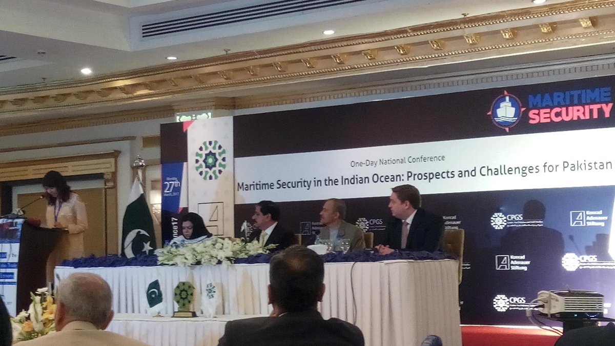 the maritime security conference was held in islamabad on monday photo courtesy twitter rajaasadazad