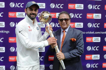 kohli delighted to receive test mace 1m as india top rankings