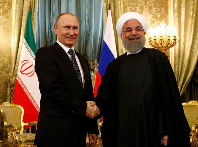 iranian president hassan rouhani 039 s first official visit to russia comes as the two syrian regime supporters push for ways to end the six year conflict photo afp