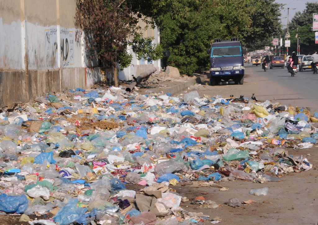 the sc observed last week that the sindh solid waste management board that was established to collect and dispose of garbage should be dissolved for failing to perform photo mohammad saqib