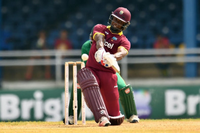 lewis stunning 91 leads west indies to seven wicket win over pakistan