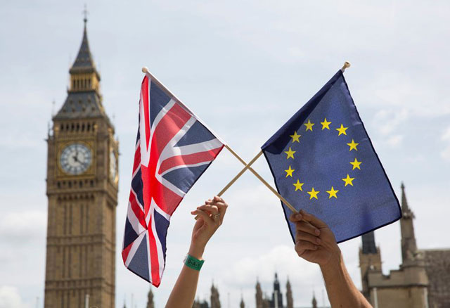 britain is set to become the first european union member to leave the bloc following a referendum last year photo afp