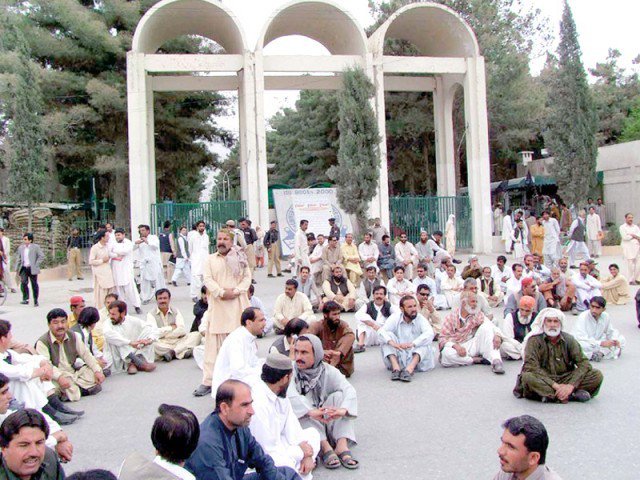 university of balochistan students reject security forces presence