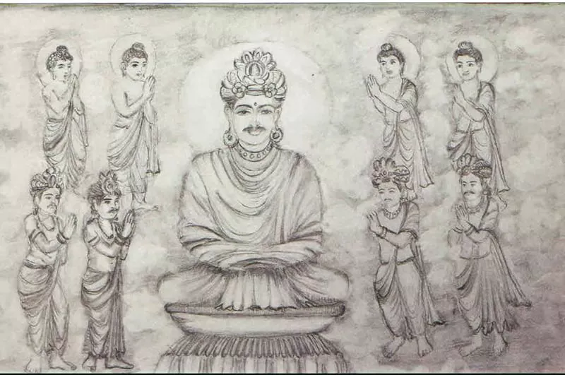 sketches of buddha that will go on display at pnca photos express sketches of buddha that will go on display at pnca photos express