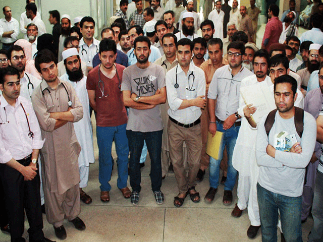 the clerical and technical staff and class iv employees of all the health facilities went on a four day strike photo express file