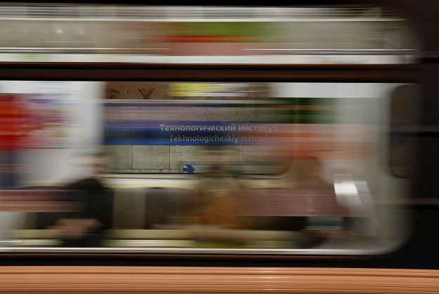 a train rides at tekhnologicheskiy institut metro station in st petersburg russia april 4 2017 photo reuters
