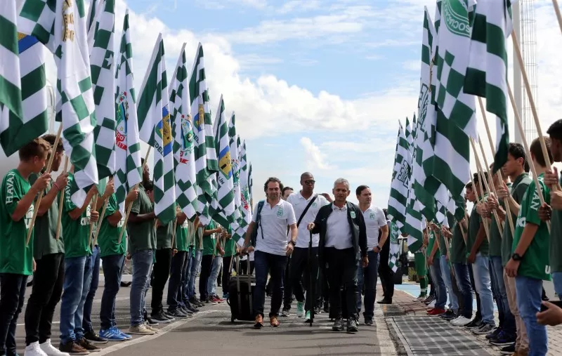 atletico nacional team arrive at serafim enoss bertaso airport in chapeco photo reuters atletico nacional team arrive at serafim enoss bertaso airport in chapeco photo reuters