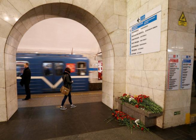 flowers in memory of victims of a blast in st petersburg metro are seen laying at tekhnologicheskiy institut metro station in st petersburg russia april 4 2017 photo reuters flowers in memory of victims of a blast in st petersburg metro are seen laying at tekhnologicheskiy institut metro station in st petersburg russia april 4 2017 photo reuters