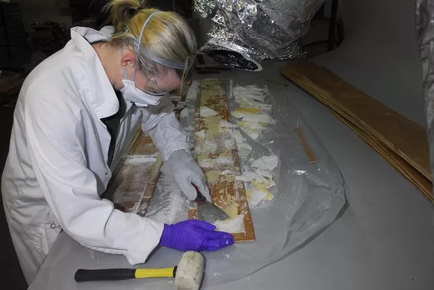 this undated handout photo released by the australian federal police on april 5 2017 shows crystal methamphetamine being removed from planks of wood at a warehouse in the victorian state suburb of nunawading east of melbourne where it was hidden in 70 boxes of floorboards shipped from china photo afp this undated handout photo released by the australian federal police on april 5 2017 shows crystal methamphetamine being removed from planks of wood at a warehouse in the victorian state suburb of nunawading east of melbourne where it was hidden in 70 boxes of floorboards shipped from china photo afp