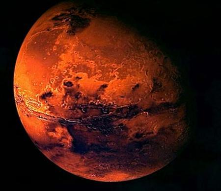 a handout of the european space agency esa shows a visualisation of mars created from spacecraft imagery photo reuters