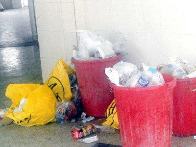 strike woes waste piles up in hazara hospitals strike woes waste piles up in hazara hospitals