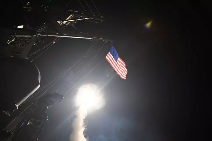 u s navy guided missile destroyer uss porter ddg 78 conducts strike operations while in the mediterranean sea which u s defense department said was a part of cruise missile strike against syria on april 7 2017 photo reuters u s navy guided missile destroyer uss porter ddg 78 conducts strike operations while in the mediterranean sea which u s defense department said was a part of cruise missile strike against syria on april 7 2017 photo reuters