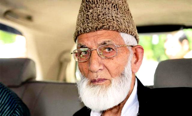 chairman of all parties hurriyet conference syed ali shah geelani photo afp