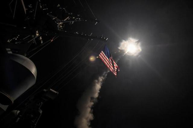 u s navy guided missile destroyer uss porter ddg 78 conducts strike operations while in the mediterranean sea which u s defense department said was a part of cruise missile strike against syria on april 7 2017 photo reuters u s navy guided missile destroyer uss porter ddg 78 conducts strike operations while in the mediterranean sea which u s defense department said was a part of cruise missile strike against syria on april 7 2017 photo reuters