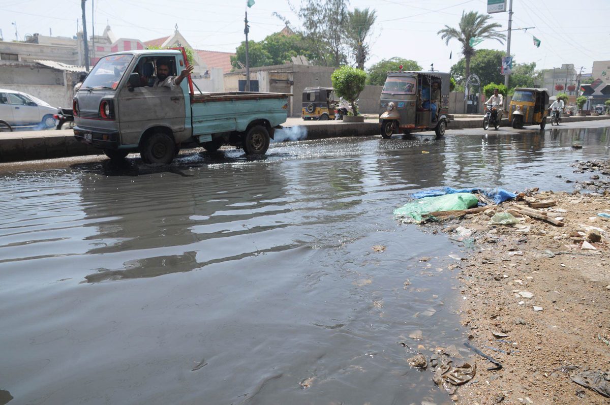 the minister directed the kwsb administration to repair all the damaged water and sewerage lines in the areas of imam bargahs photo mohammad noman express