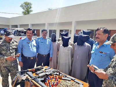 search operation six suspects detained